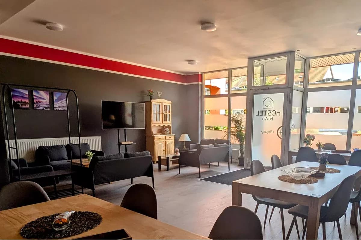 Hostel lounge