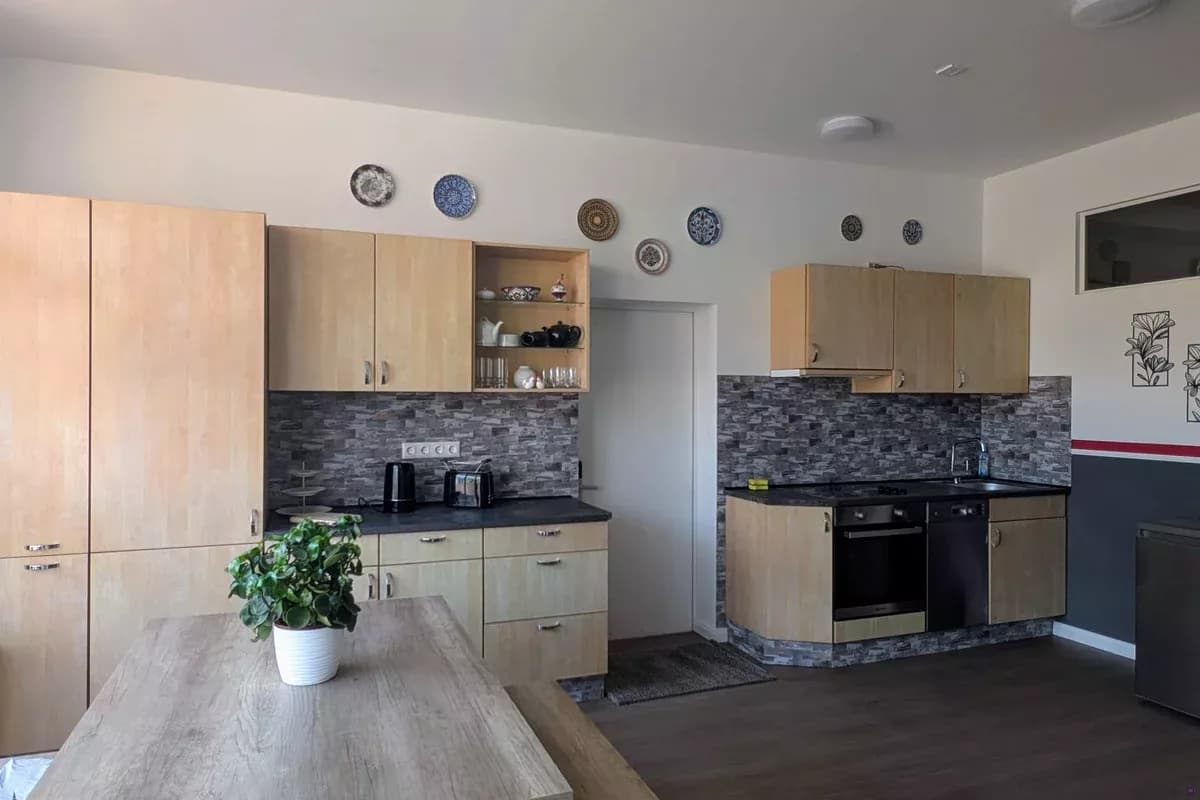 Hostel kitchen